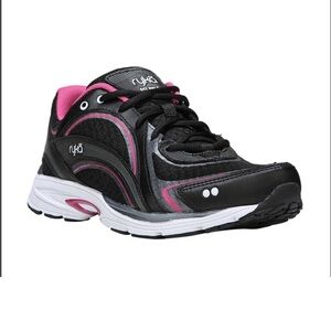 RYKA Sky Walk Black/Pink/Silver Athletic Shoes Size 9.5